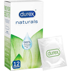 Durex Naturals Condoms 12 Pack – Gentle, Natural Sensation