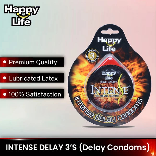 Happy Life Intense Delay 3’s Delay Condoms