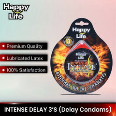 Happy Life Intense Delay 3’s Delay Condoms